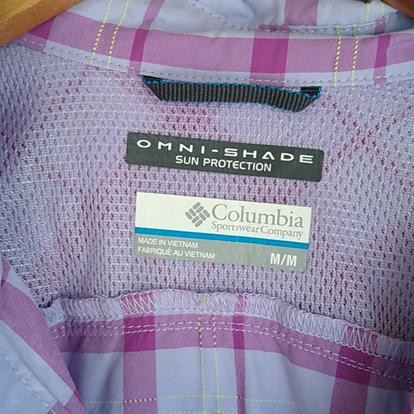 Columbia Omni Shade Button front Outdoor Top M - Picture 4 of 9
